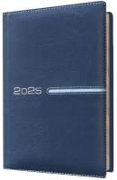 Kalendarz 2025 książkowy A5 tygodniowy niebieski. Wydawca: Evena. SmakLiter.pl Opakowanie Kalendarz 2025 książkowy A5 tygodniowy niebieski