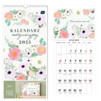 Opakowanie Kalendarz 2025 motywacyjny 22x46cm Kwiaty
