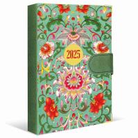 Kalendarz 2025 natura dzienny okładka kwiatki zielona. Wydawca: Eurograf BIS kalendarze. SmakLiter.pl Opakowanie Kalendarz 2025 natura dzienny okładka kwiatki zielona