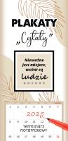 Opakowanie Kalendarz 2025 notatnikowy Plakaty Cytaty