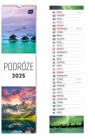 Opakowanie Kalendarz 2025 paskowy Podróże