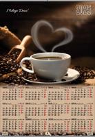 Opakowanie Kalendarz 2025 plakatowy B1 listwowany Kawa KP-B1 VP.13