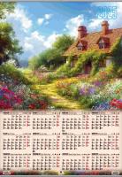 Opakowanie Kalendarz 2025 Romantico plakatowy B1 listwowany KP-B1 VP.2