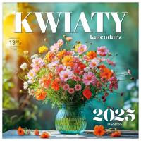 Kalendarz 2025 Ścienny Kwiaty. Wydawca: O-press. SmakLiter.pl Opakowanie Kalendarz 2025 Ścienny Kwiaty