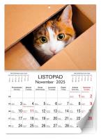 Opakowanie Kalendarz 2025 ścienny Lux Koty