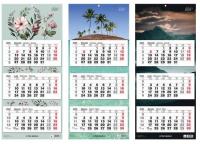 Opakowanie Kalendarz 2025 trojdzielny 31x70,5cm mix TOP2000