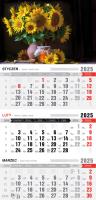 Opakowanie Kalendarz 2025 Trójdzielny ekonomiczny Słoneczniki