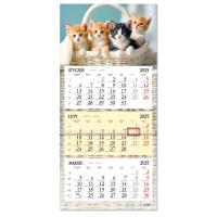 Opakowanie Kalendarz 2025 trójdzielny Kotki SB8-11
