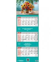 Opakowanie Kalendarz 2025 Trójdzielny - Kwiaty