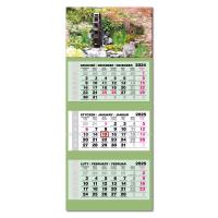 Opakowanie Kalendarz 2025 trójdzielny LUX gł. wypukły Ogrody