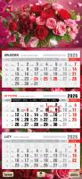Kalendarz 2025 Trójdzielny płaska główka Bukiet. Autor: Pan Kalendarzyk. SmakLiter.pl Okładka książki Kalendarz 2025 Trójdzielny płaska główka Bukiet