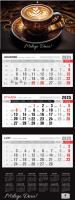 Kalendarz 2025 Trójdzielny Premium Kawa. Autor: Pan Kalendarzyk. SmakLiter.pl Okładka książki Kalendarz 2025 Trójdzielny Premium Kawa