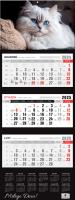 Kalendarz 2025 Trójdzielny Premium Kot. Autor: Pan Kalendarzyk. SmakLiter.pl Okładka książki Kalendarz 2025 Trójdzielny Premium Kot