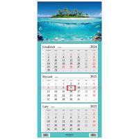 Opakowanie Kalendarz 2025 Trójdzielny Tropikalna wyspa