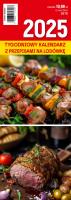 Kalendarz 2025 Tygodniowy z przepisami na lodówkę. Wydawca: O-press. SmakLiter.pl Opakowanie Kalendarz 2025 Tygodniowy z przepisami na lodówkę