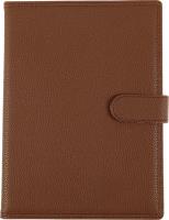 Opakowanie KALENDARZ A5 DZIENNY Z ZAPIĘCIEM 2024 EKOSKÓRA BRĄZOWY