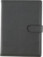 Opakowanie KALENDARZ A5 DZIENNY Z ZAPIĘCIEM 2024 EKOSKÓRA CZARNY