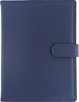 Opakowanie KALENDARZ A5 DZIENNY Z ZAPIĘCIEM 2024 EKOSKÓRA GRANATOWY