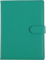 Opakowanie KALENDARZ A5 DZIENNY Z ZAPIĘCIEM 2024 EKOSKÓRA TURKUSOWY