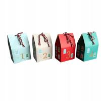 Opakowanie Kalendarz adwentowy domki craft 24szt