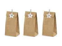 Opakowanie Kalendarz adwentowy Torebki kraft 24szt