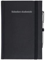 Okładka książki Kalendarz akademicki A5 tyg Cross z gumką czarny