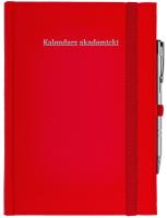 Okładka książki Kalendarz akademicki A5 tyg Cross z gumką czerwony