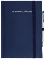 Okładka książki Kalendarz akademicki A5 tyg Cross z gumką granat