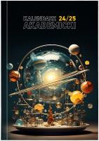 Okładka książki Kalendarz akademicki A5 tyg PCV bezbarwny planety