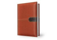 Opakowanie Kalendarz książkowy 2024 A5 dzienny brązowy