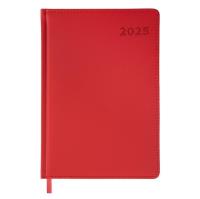 Opakowanie Kalendarz książkowy 2025 A5 czerwony EASY
