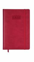Opakowanie Kalendarz Lux z gumką A5 tygodniowy czerwony V1