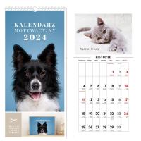 Opakowanie Kalendarz motywacyjny 2024 22X46cm Zwierzaki