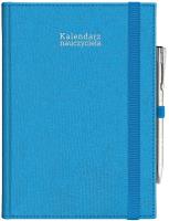Okładka książki Kalendarz naucz. 2024/2025 A5 tyg. gumka niebieski