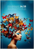 Okładka książki Kalendarz nauczyciela 2024/25 B6 tyg. PCV Motyle