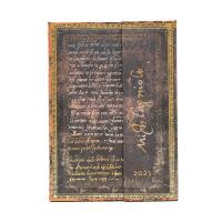 Opakowanie Kalendarz Paperblanks 2025 Michelangelo, Handwriting Midi tygodniowy VER