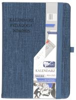 Kalendarz pedagoga 2024-2025 B6 tyg Salsa granat. Wydawca: ELEFANT. SmakLiter.pl Opakowanie Kalendarz pedagoga 2024-2025 B6 tyg Salsa granat