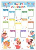 Opakowanie Kalendarz urodzinowy - Dzieci