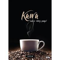 Opakowanie Kalendarz wieloplanszowy 2024 duży ścienny Kawa