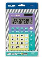 Opakowanie Kalkulator 12 poz. Sunset fioletowo-zielony MILAN