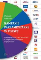 Kampanie parlamentarne w Polsce. Autor: Rafałowski Wojciech. SmakLiter.pl Okładka książki Kampanie parlamentarne w Polsce