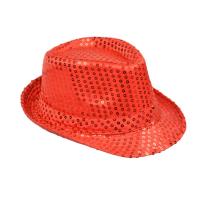 Opakowanie Kapelusz cekiny czerwony