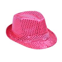 Opakowanie Kapelusz cekiny różowy