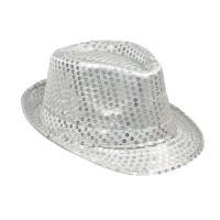 Opakowanie Kapelusz cekiny srebrny