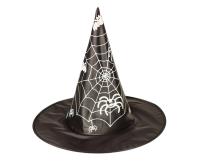 Opakowanie Kapelusz czarownicy czarny z pajęczyną 1szt