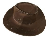 Opakowanie Kapelusz ze sztucznego zamszu ciemny brąz