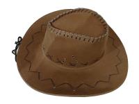 Opakowanie Kapelusz ze sztucznego zamszu jasny brąz