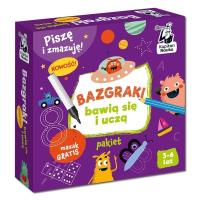 Kapitan Nauka. Bazgraki bawią się i uczą. Autor: Monika Sobkowiak, Anna Zych, Pola Augustynowicz. SmakLiter.pl Okładka książki Kapitan Nauka. Bazgraki bawią się i uczą