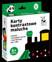 Kapitan Nauka. Karty kontrastowe malucha. Autor: Agata Matraś, Barbara Pakuła. SmakLiter.pl Okładka książki Kapitan Nauka. Karty kontrastowe malucha