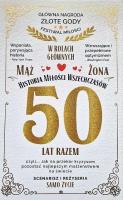 Opakowanie Karnet 50 rocznica ślubu (złota)